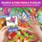 70 Pcs Search and Find Riddle Puzzles with Cards for Kids | Bugs